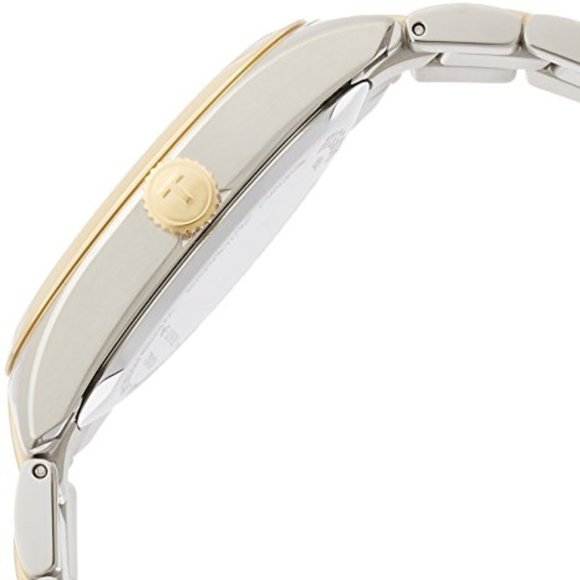 Tissot Men's PR100 Stainless Steel Two Tone Gold Plated Bracelet Date Watch - Picture 4 of 4
